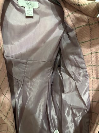 Chaquetón cuadros rosa niña 12-13 años