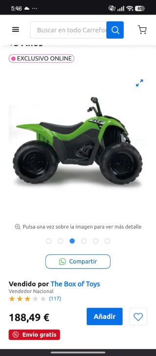 Coche eléctrico infantil KFX verde