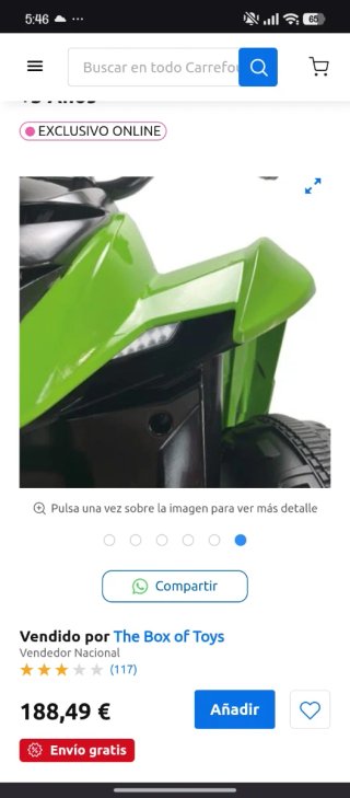 Coche eléctrico infantil KFX verde