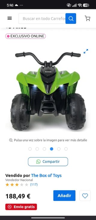 Coche eléctrico infantil KFX verde