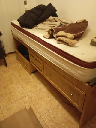 Cama nido con cajones