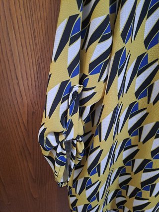 Camicia donna gialla fantasia Taglia L IT 44 EU 40