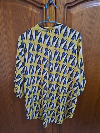 Camicia donna gialla fantasia Taglia L IT 44 EU 40