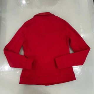 Giacca jeans rossa taglia S