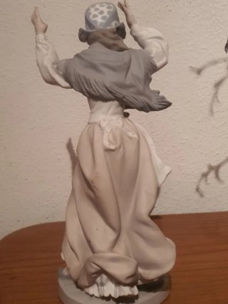Figura Lladro Joven Sorprendida Porcelana