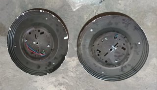 Lámparas de techo redondas (2 unidades). Precio ud