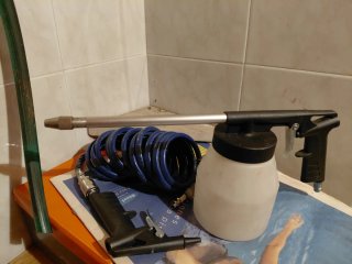 Pistola soplete para limpieza etc...  + manguera