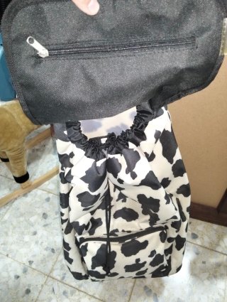 Carrito compra estampado vaca