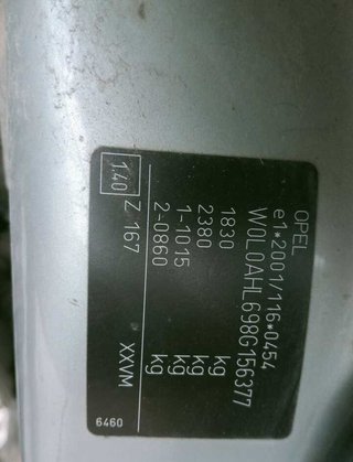 Opel 6.5jx16h2et39 llanta astra h 1.7 cdti 359943