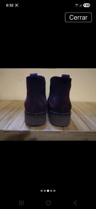 Botines Chelsea Púrpura