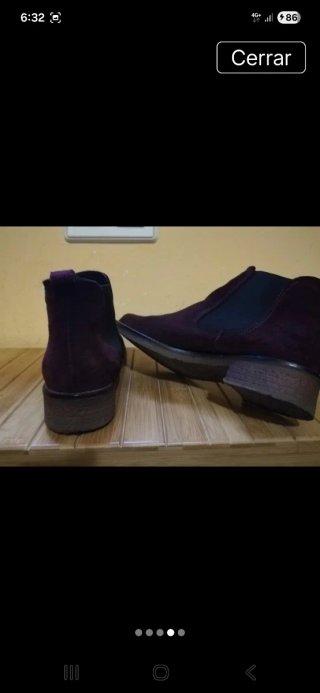 Botines Chelsea Púrpura