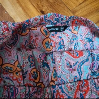 Pantalón corto natura estampado multicolor