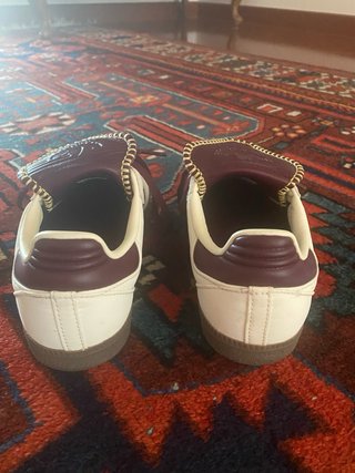 Adidas Samba Bianco/Borgogna.