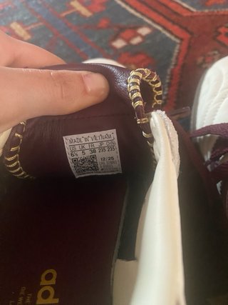 Adidas Samba Bianco/Borgogna.