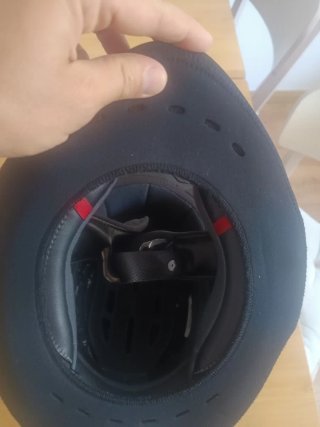 Casco de moto HJC gris talla L