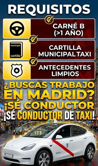 Se busca conductor Taxi de Madrid