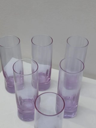 Set 6 Bicchieri Murano Viola