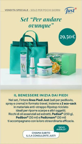 Set Piedi Just Per andare ovunque