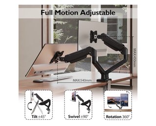 Soporte Doble Monitor Brazos Articulados
