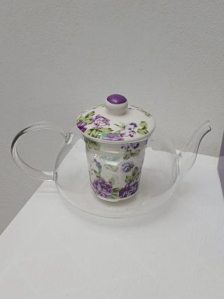Tognana Teiera in Vetro e Porcellana