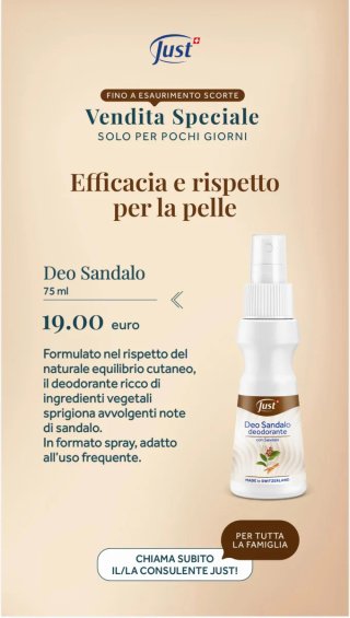 Just Deo Sandalo Deodorante Spray 75ml