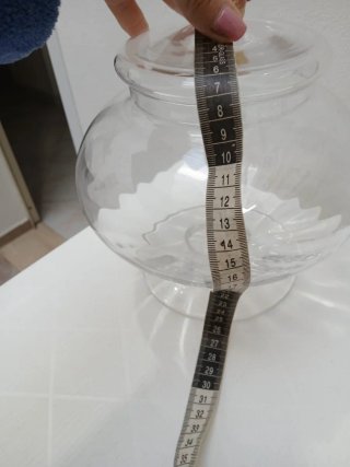 Vaso vintage Murano con tappo dorato