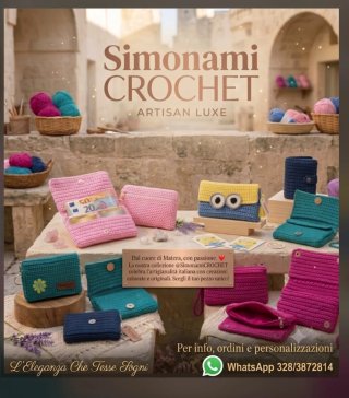 Clutch Simonami Crochet Verde Prato Ed. Limitata