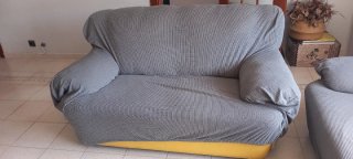 2 sofas de piel de 2 y 3 plazas