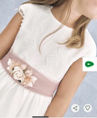 Vestido Comunión El Corte Inglés Blanco  Talla 130