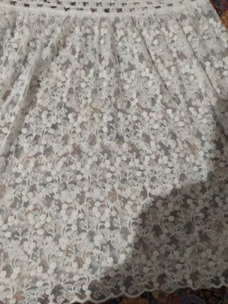 Mini abito pizzo bianco