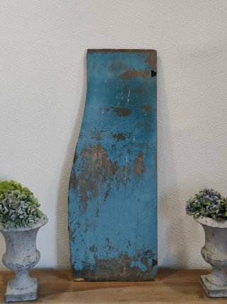 Fragmento retablo relieve azul antiguo