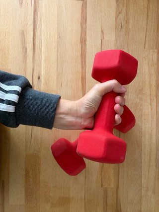 Mancuernas 4kg Rojas (2 unidades)