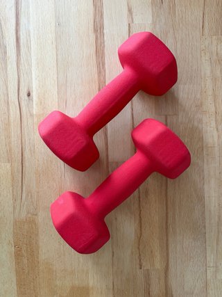 Mancuernas 4kg Rojas (2 unidades)