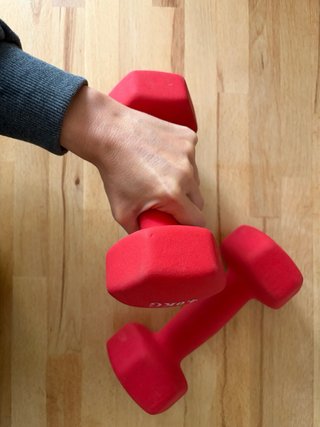 Mancuernas 4kg Rojas (2 unidades)