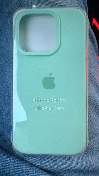 Funda iPhone 15 Pro Silicona Apple Verde