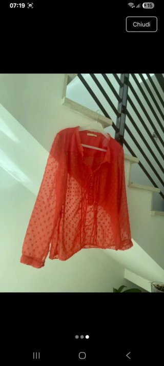 Camicia donna rossa