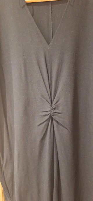 Vestido negro Zara Talla L con nudo