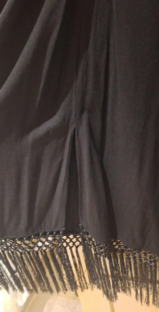 Vestido negro Zara Talla L con nudo