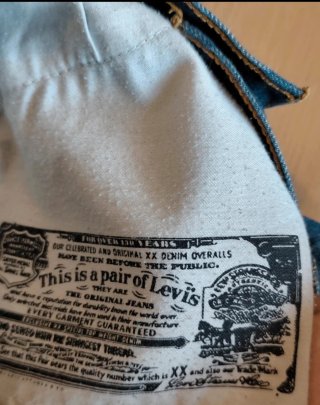 Levi's 501 Original W34 Denim Scuro Accorciato