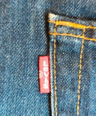 Levi's 501 Original W34 Denim Scuro Accorciato