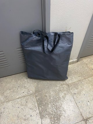 Tumbona portátil plegable gris