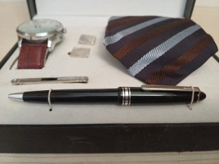 Scatola regalo Fancy: orologio, cravatta, gemelli,