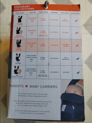 Mochila portabebés Ergobaby Adapt Azul Marino