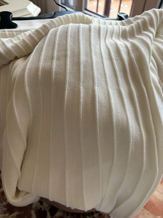 Falda Trucco blanca de punto acanalado