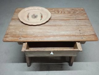 Mesa antigua tocinera madera maciza  90x55x65cm