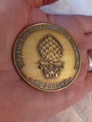 Medalla placa conmemorativa Augsburg