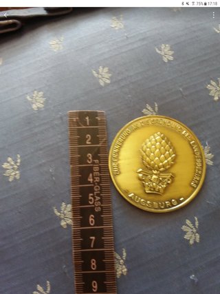 Medalla placa conmemorativa Augsburg