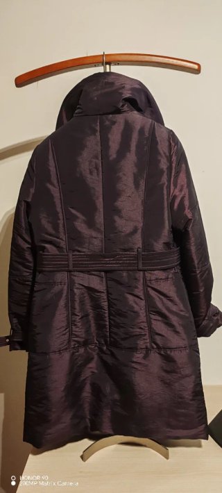 Abrigo mujer morado talla M