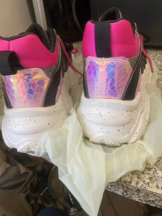 Scarpe da ginnastica nere e rosa