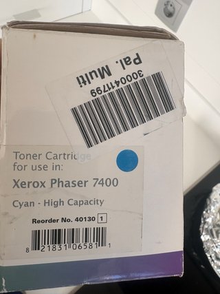 Tóner Cyan MediaSciences Xerox Phaser 7400 Alta Ca